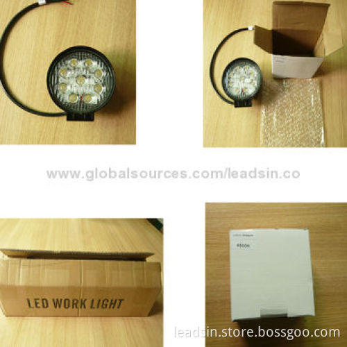 LED Work Light for 4 x 4, ATV, Jeeps, Trucks and Trailers, 6,000K Color Temperature